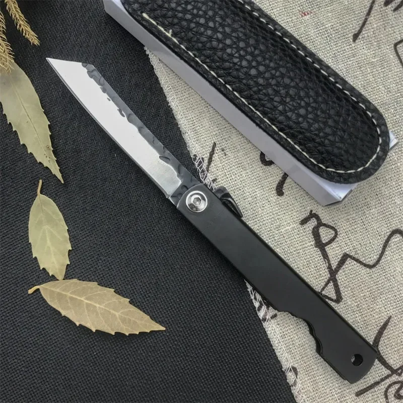 Folding Pocket Knife Handmade Forged Higonokami Portable EDC Tool Camping Pocket Knife Cutting Knife Kitchen Fruit Knife Gift