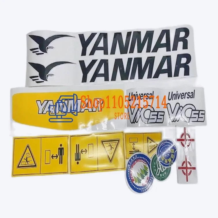 Full Vehicle Stickers Applicable To YANMAR Vio 15 17/20/25/30/35/45/55/65 for Yangma Excavator Logo High Quality Car Stickers