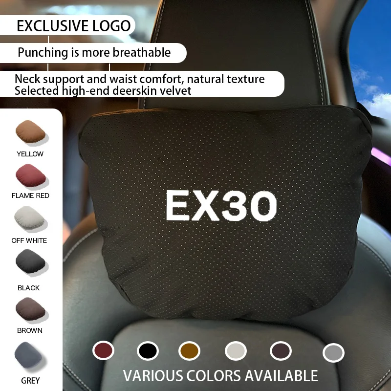 

Car Headrest Car Neck Pillow Waist pillow For Volvo EX30 Headrest EX 30 Storage Mats Key Case Interior Car Accessories 2025 2026