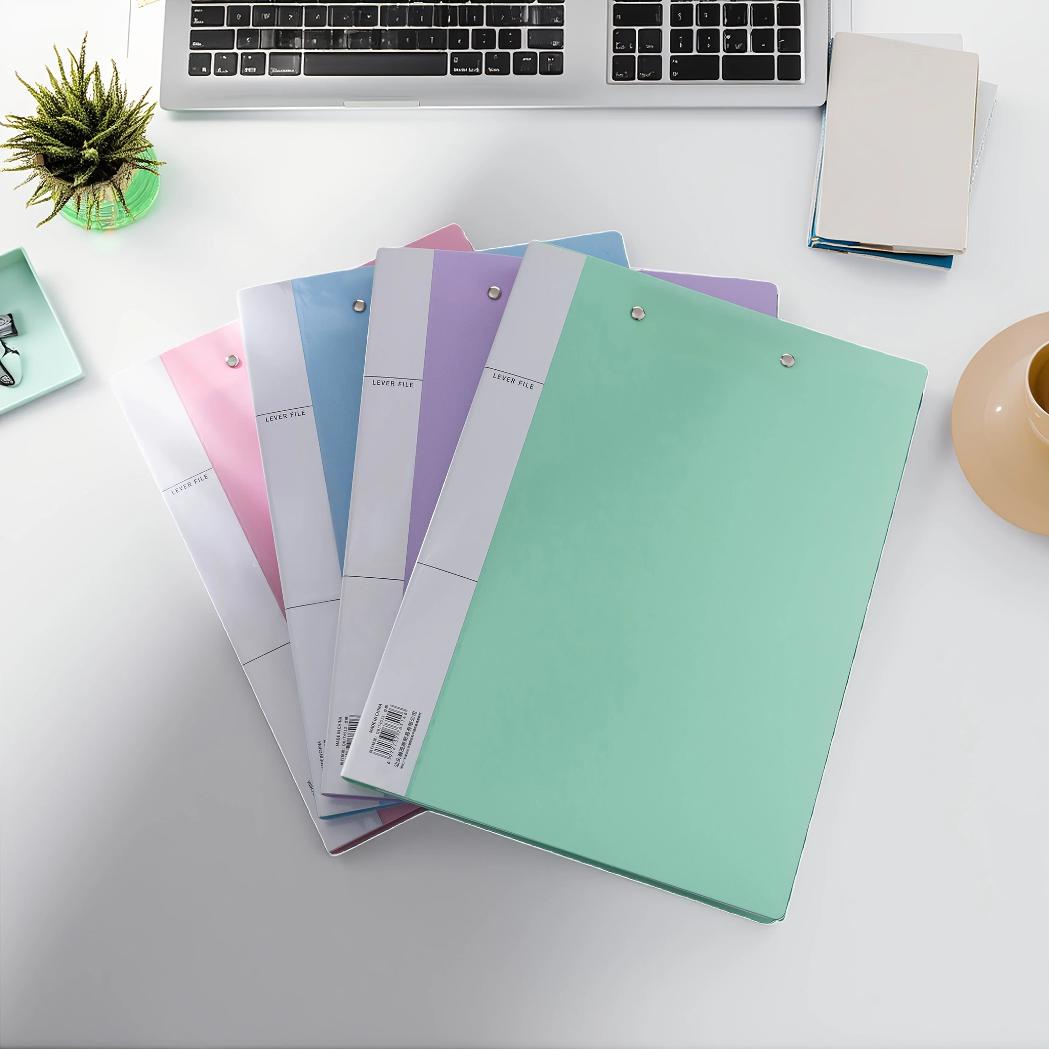 A4 Folder, Thickened and Strong, Double-Clip Document Folder, Clipboard, File Folder, Office Supplies, Material Folder