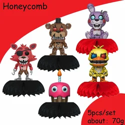 Five Nights at Freddy's Honeycomb Ball Desktop Decoration Paper Fan birthday party decorations kids girl baby shower party suppl