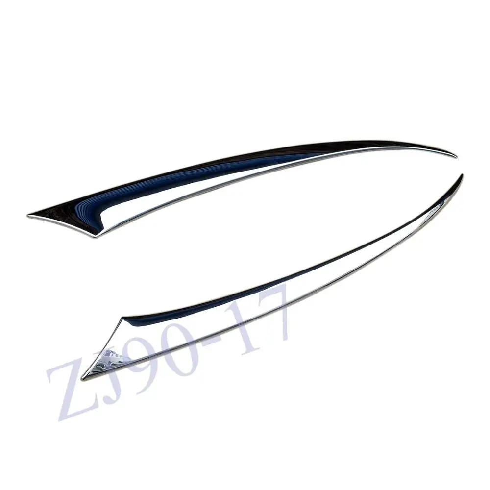 For Mazda CX-3 2016 2017 2018 2019 CX3 ABS Chrome Auto Front Head Light Lamp Cover Trim Headlight Eyebrow Strips Car Styling