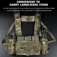 MK4 Lightweight Military Tactical Vest Chest Rig Panel Tactical Chest Rig External Micro Fight Full Flap Hunting Vest Accessory