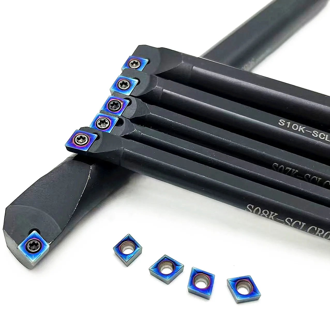 Suporte interno da ferramenta de torneamento, inserção do carboneto, CCMT, S06K, S07K, S08K, S10K, S12M, S16Q, SCLCR06, CCMT060204, KT7030, alta qualidade