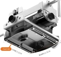 Vise wrench with double fine-tuning Precision Universal Industrial-grade Heavy-duty Workbench Flat-mouth Vise Fixed Table