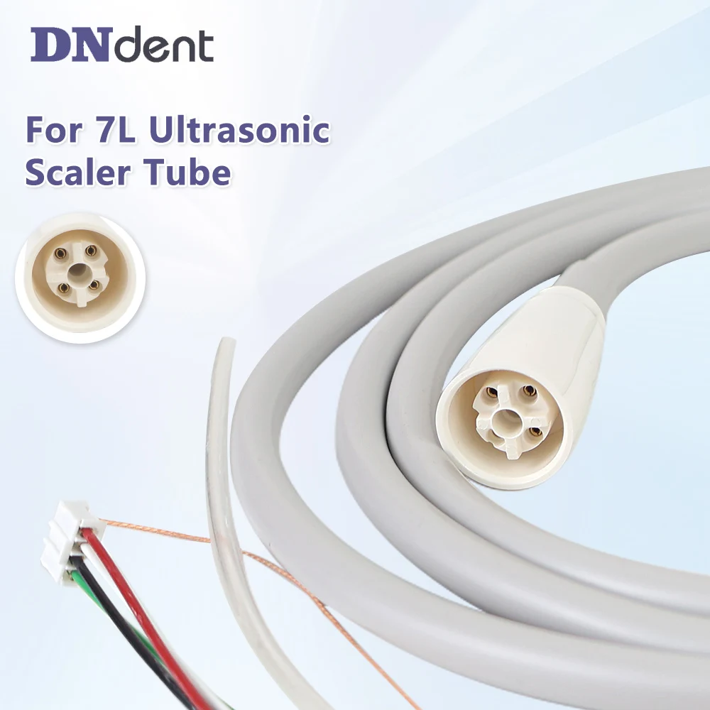 Dental Ultrasonic Scaler Cable Tube HD‑7L With LED Silicone Hose Fit D*E Satelec Piezo Scaler Handpiece Replacement Spare Parts