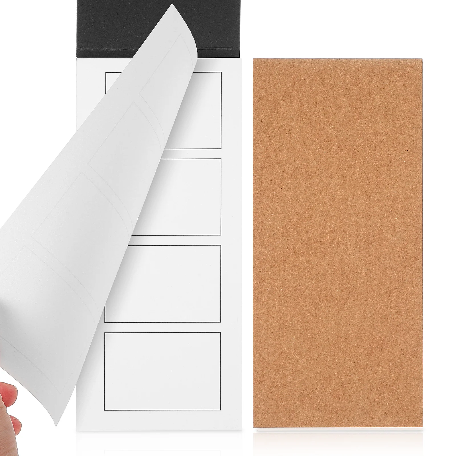 

2 pcs Pocket Notepad Memo Mini Note Smooth Paper Compact Portable Stationery Set For Classroom Office Different Colors Waitress