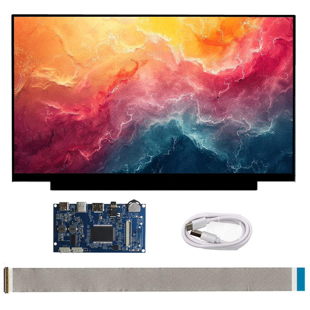 

14 Inch 2K Portable DIY Monitor Kit,2560x1440 QHD LCD Screen Mini-HDMI/Type-C Driver Board For PC Secondary Display Raspberry Pi