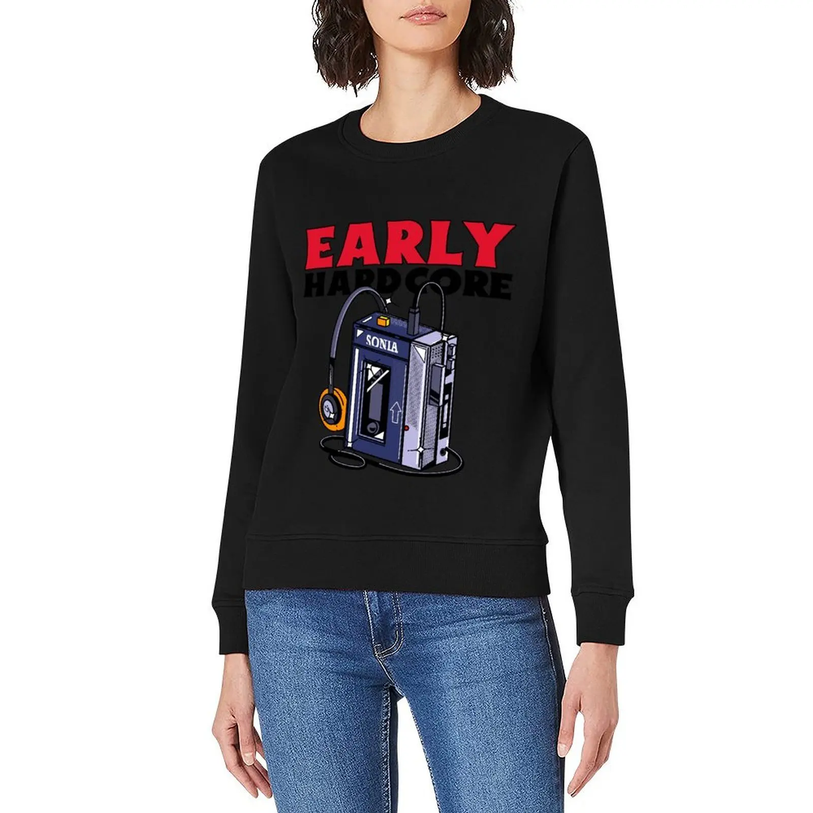 EARLY - Gabber Hardcore Design Pullover mens clothing men's sweat-shirt korean style clothes anime clothing men's sweatshirt