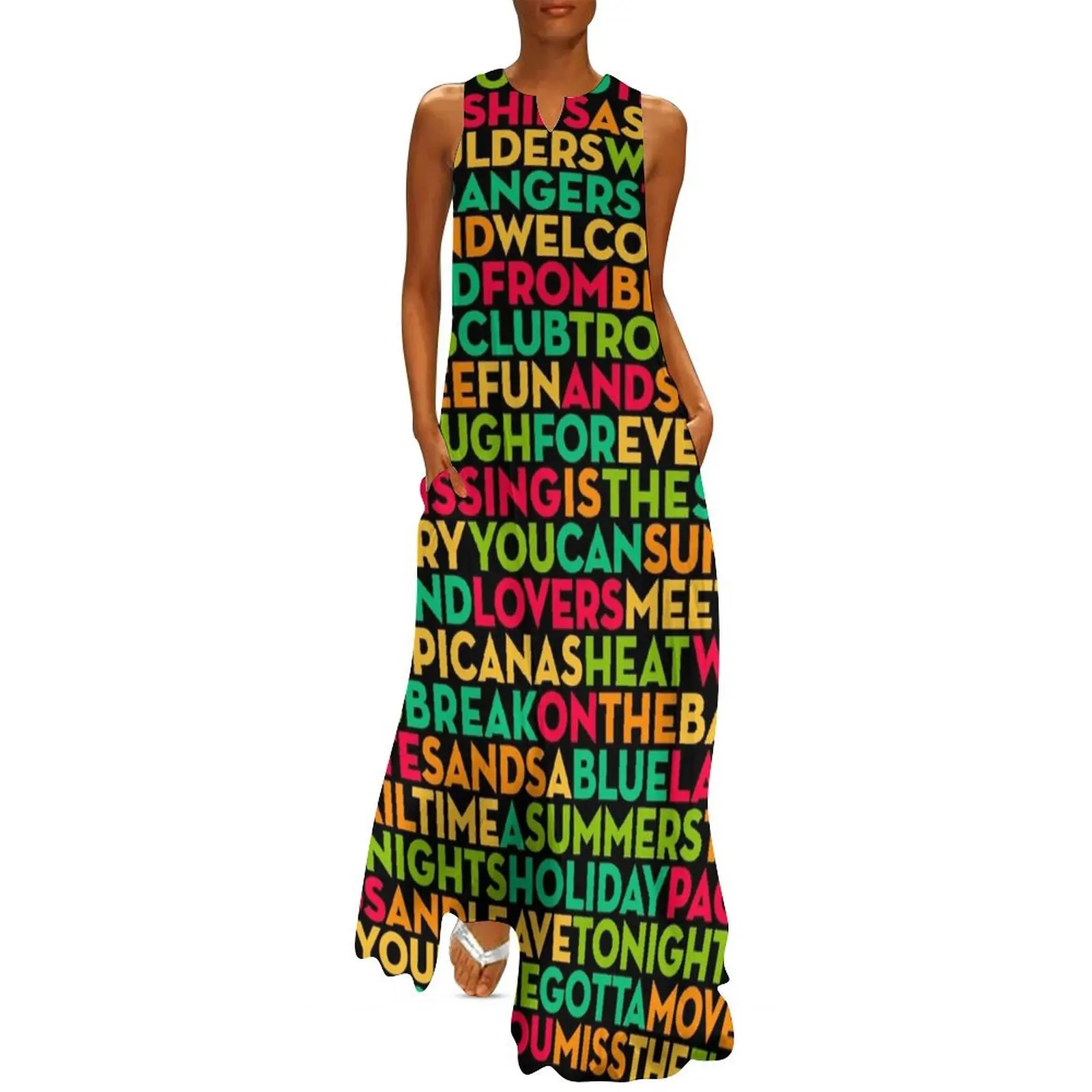 

Club Tropicana - Wham! (lyrics) v.5 Long Dress prom clothes dresses summer Dress