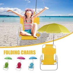 Beach Chairs And Umbrellas Outdoor Beach Folding Multifunctional Portable Deck Chairs For Children Kids Outdoor Beach Chair