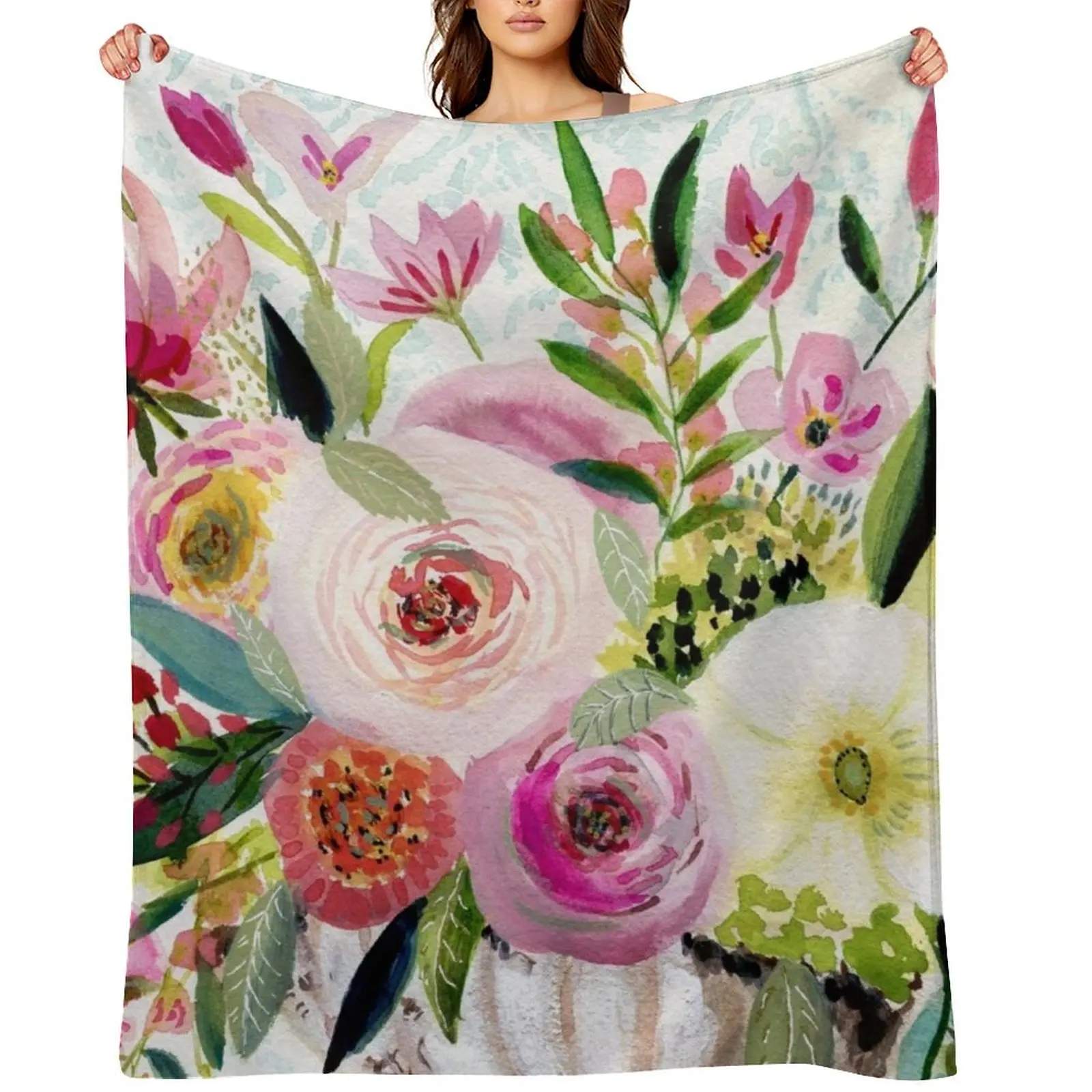 

Dance of Flowers Throw Blanket For Baby Extra Large Throw Summer Blankets For Bed Blankets