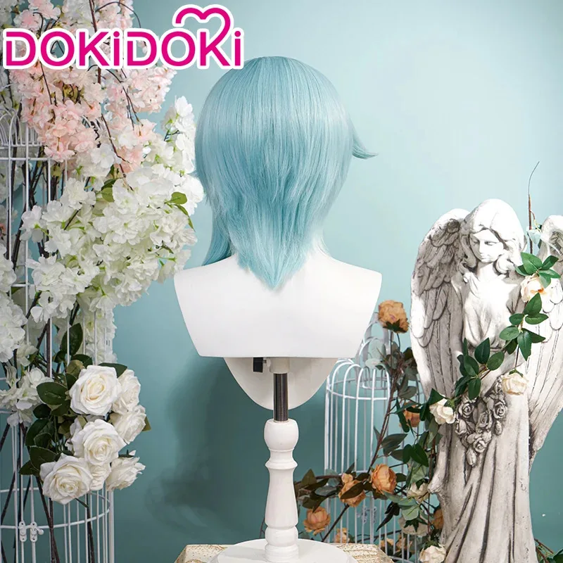 LQIN STOCK Eula Wig Game Genshin Impact Cosplay DokiDoki Halloween Eula Cosplay Wig Genshin Impact Eula Cosplay Hair