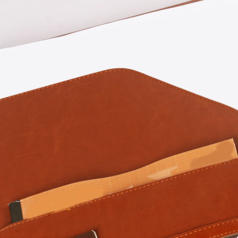 A5 Document Bag File Folder Clipboard Business Office Financial School Supplies (Brown)