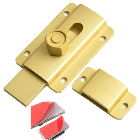7.6cmx3.2cm 2.99inchx1.26inch Door Security Bolt Sealed Welding Solid And Strong Easy To Install Exquisite Concise Appearance