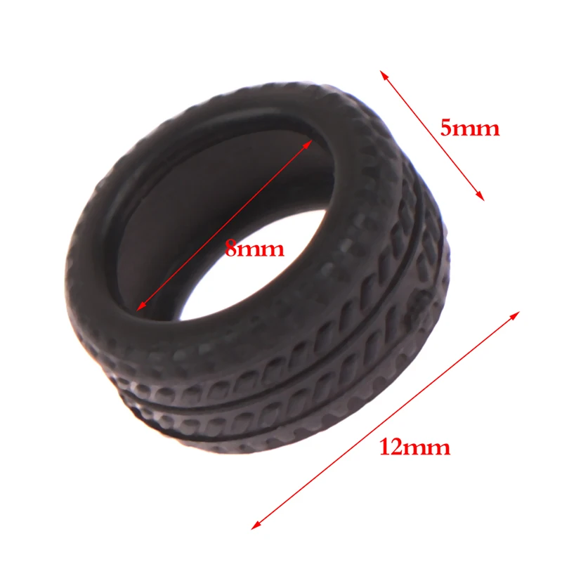 20PCS High Quality 1/64 Tire Skin Car Model Scene Accessories Tire Wheels  Car Model Scene