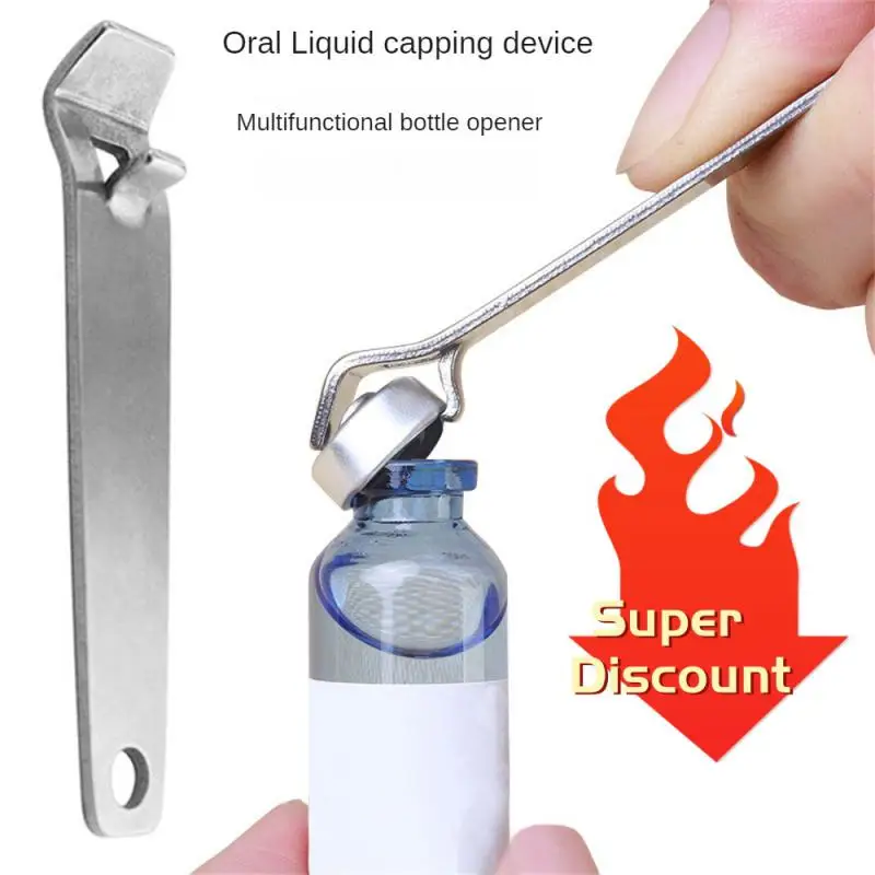 1-10PCS Stainless Steel Oral Liquid Bottle Opener, Nurse Doctor Medical Tool, Portable Ampule Vial Bottle Opener, Beer Opener