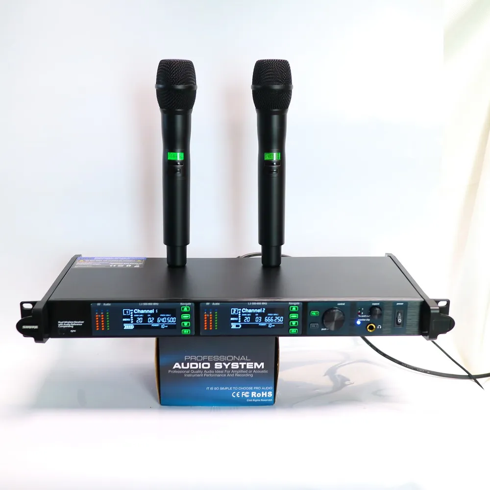 جهاز استقبال AD4D KSM9 ميكروفون لاسلكي محمول باليد نظام رقمي ADX2 K9 صوت كاريوكي مرحلة الغناء الصوتي ميكروفون عالي الجودة