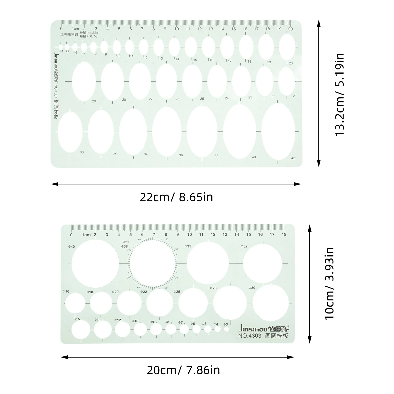 Modelli di pittura a cerchio grande da 2 pezzi Stencil artigianali addensati per stencil di design per costumi in tessuto domestico per la pittura