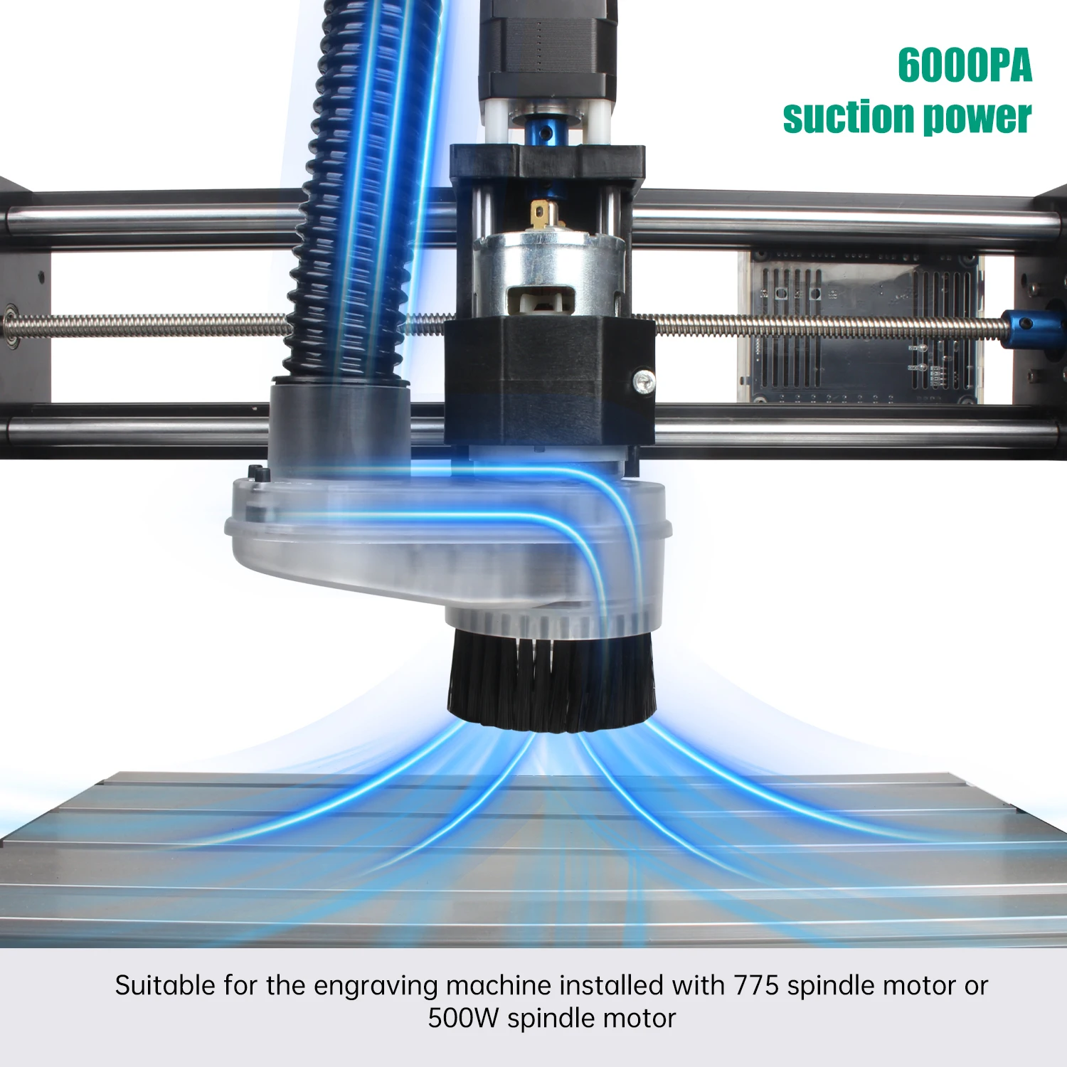 CNC 스핀들 먼지 신발 커버 브러시 진공 청소기 몬스터 M1 50000RPM TTC450 1610 3018 3020 4540 등