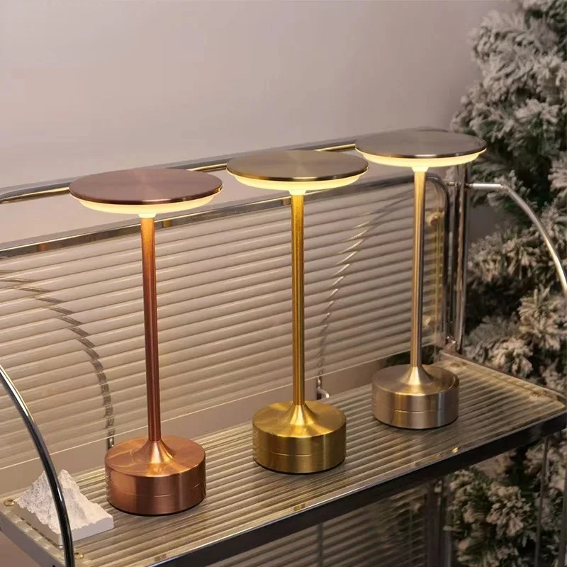 

Wireless LED Table Lamp Touch Sensor Desktop Night Light USB Rechargeabl Portable Bedroom Night Light Reading Lamps Decor Light