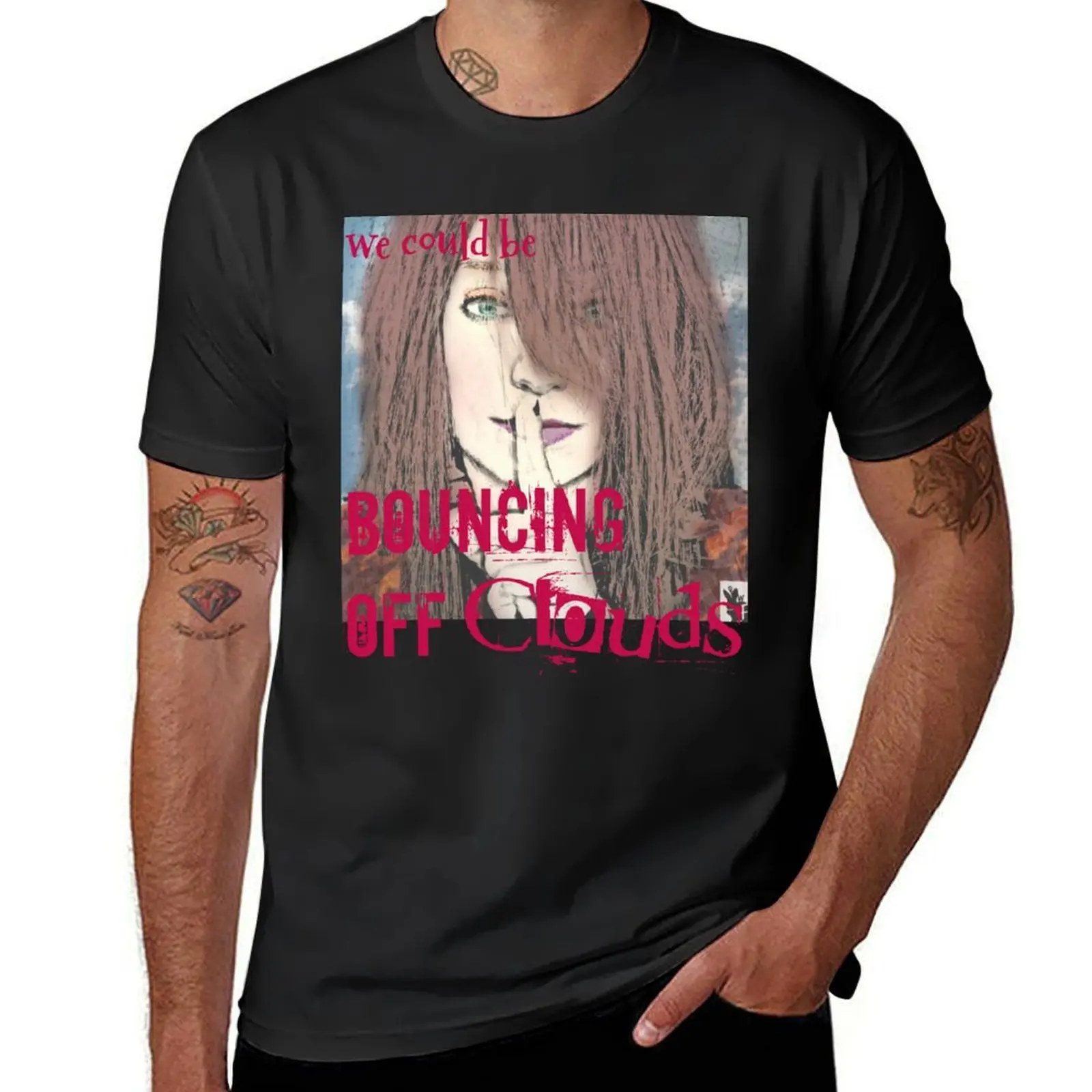 Bouncing Off Clouds T-Shirt oversized boys whites oversizeds mens graphic t-shirts