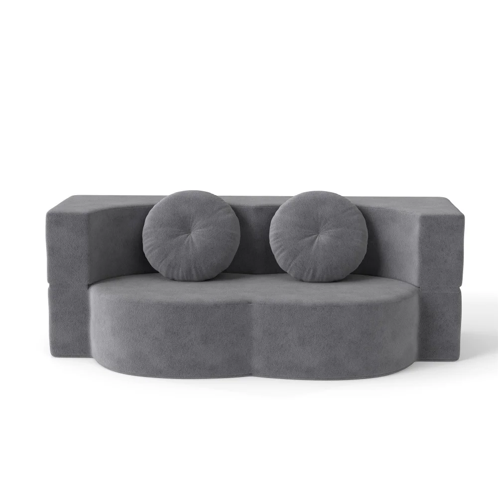 M Convertible Plush Foam-Filled Sleeper Sofa Bed Folding Boneless Compressed Home Furniture Boneless Chair