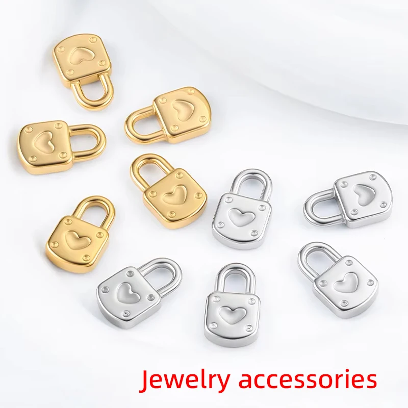 

1/3Pcs Stainless Steel Charms Jewelry Making Materials DIY Trend Necklaces Bracelets Heart Pendant Accessories Crafting Supplies