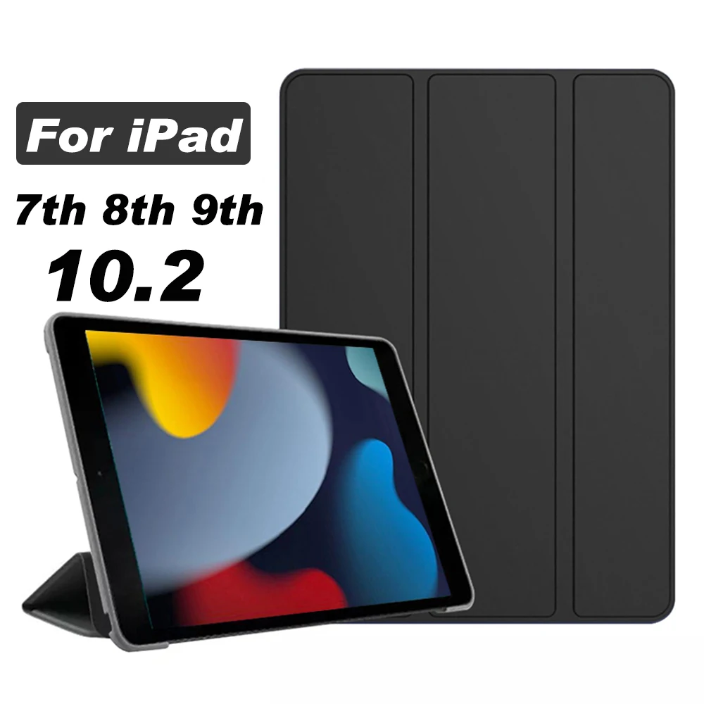 새로운 iPad 10.2 2021 케이스, Funda Sleep Wake up, iPad 10.2 2019 2020 2021 PU 가죽 태블릿 커버, 8 7 9 10 세대 