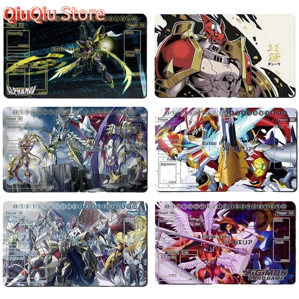 Cartoon Anime Digimon Card Battle Single Diy Dtcg Tcg Game Mat Game Table Mat Card Mat Collection Toys