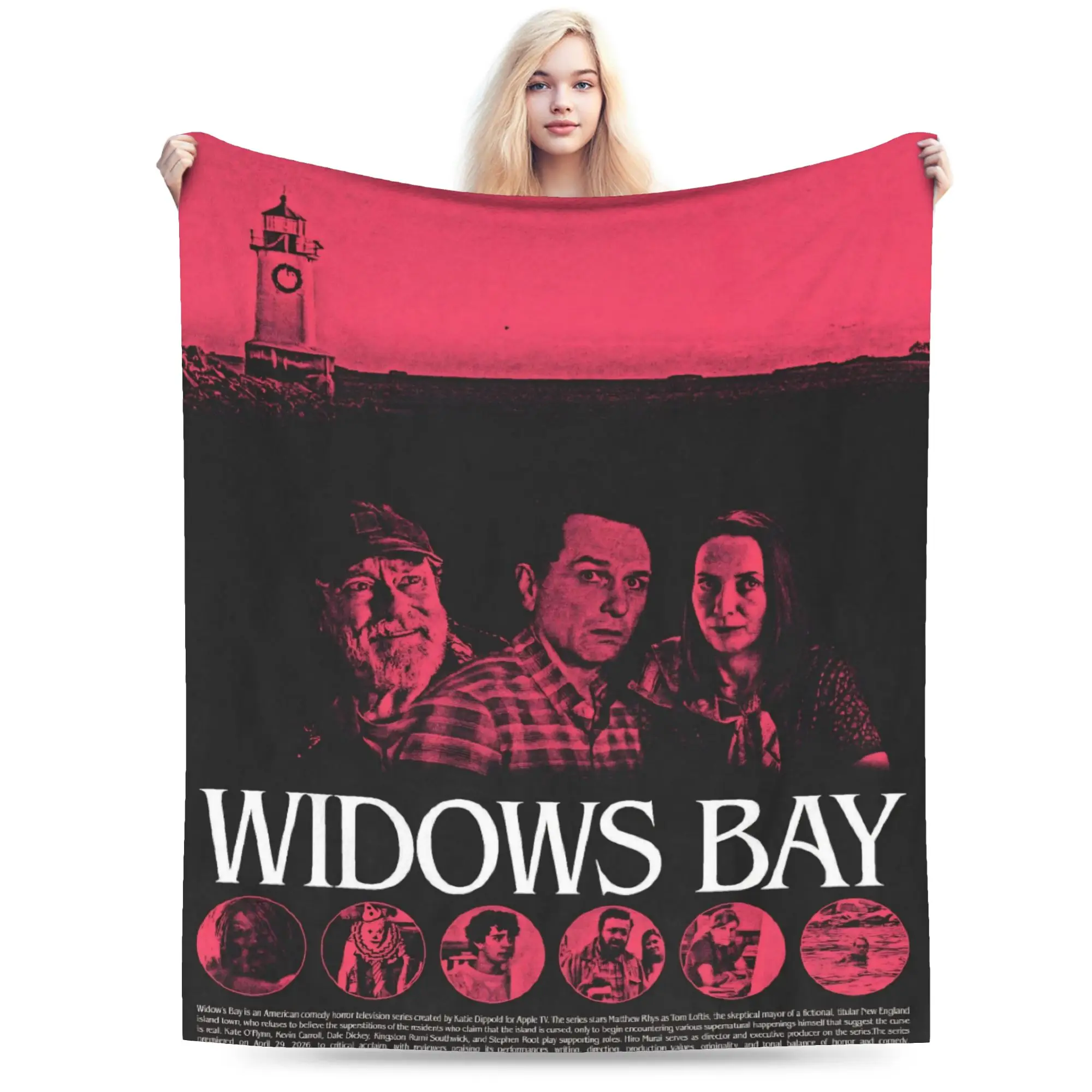Super Soft Widow's Bay Horror Movie 2026 Throw Blanket Premium Fleece Flannel Lightweight  Bed Blanket Super Cozy Blankets
