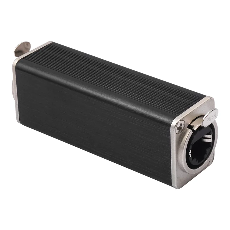 B50B-RJ45 Coupler Female To Female Twist Lock Adapter With Lock And Shield Speaker Plug Jack For Amplifier, Mixing Device