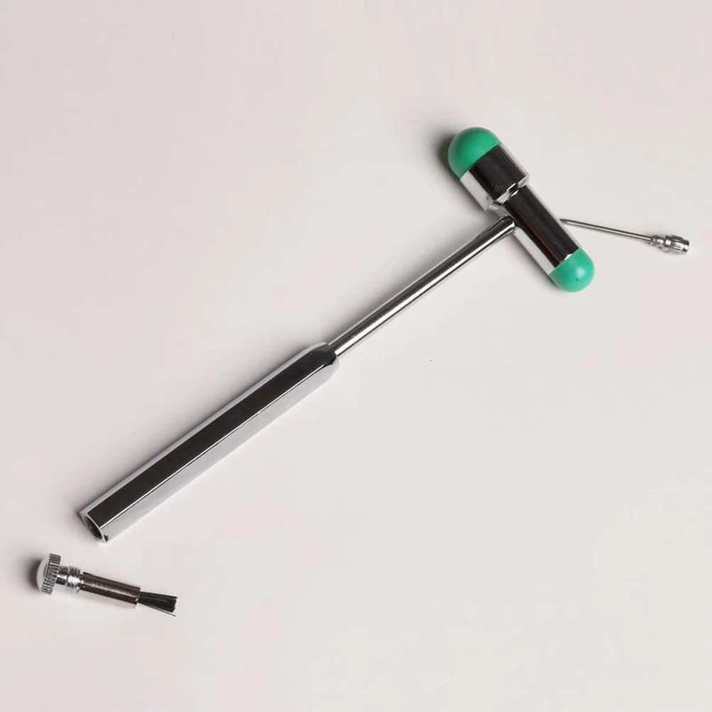 

Multifunction Double-headed Plexor T-Shaped Reflex Hammer Diagnosis and Testing Hammers with Needle and Brush (Green)
