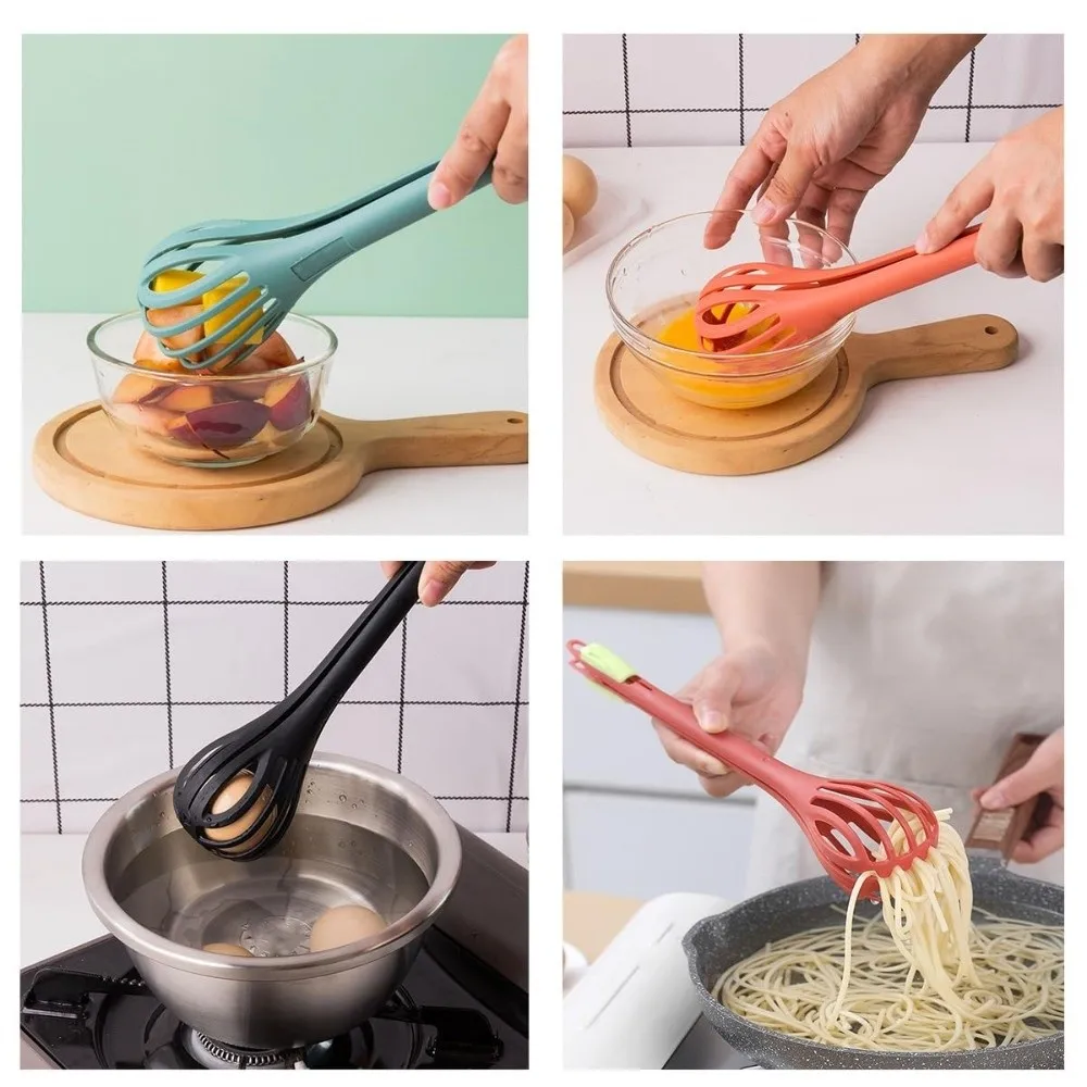 

Durable 2 in 1 Manual Egg Beater Multifunctional Kitchen Cooking Tool Egg Beater Handheld Egg Whisk