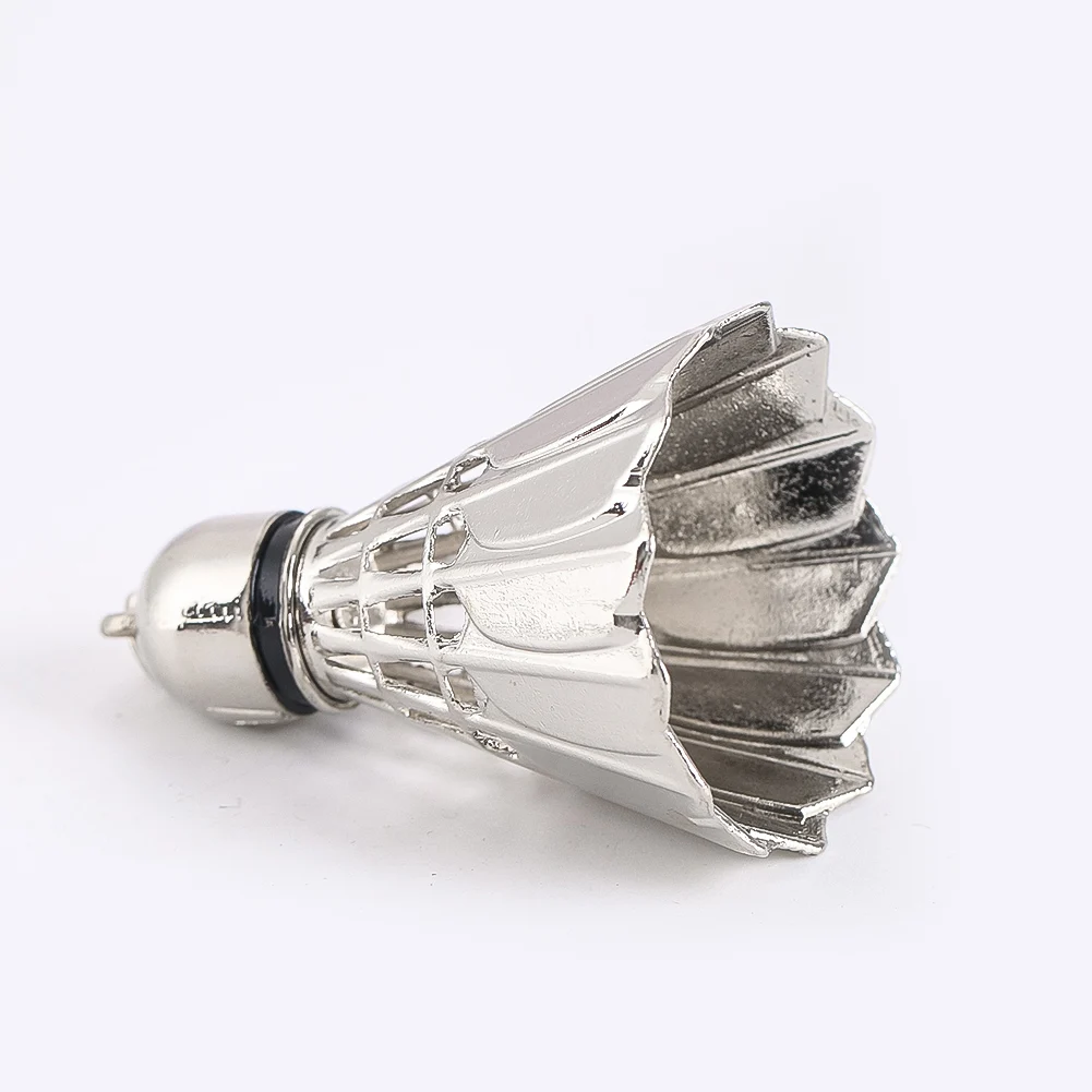 Simulation Badminton Metal Keychain Sporty Key Chain Pendant Mini Shuttlecock Keyrings Hanging Backpack Purse Ornament Jewelry