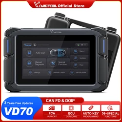 VDIAGTOOL VD70 Tutti i sistemi Strumenti diagnostici per auto Programmatore chiave Scanner bidirezionale automobilistico Codifica ECU CANFD DOIP 36+ Reset