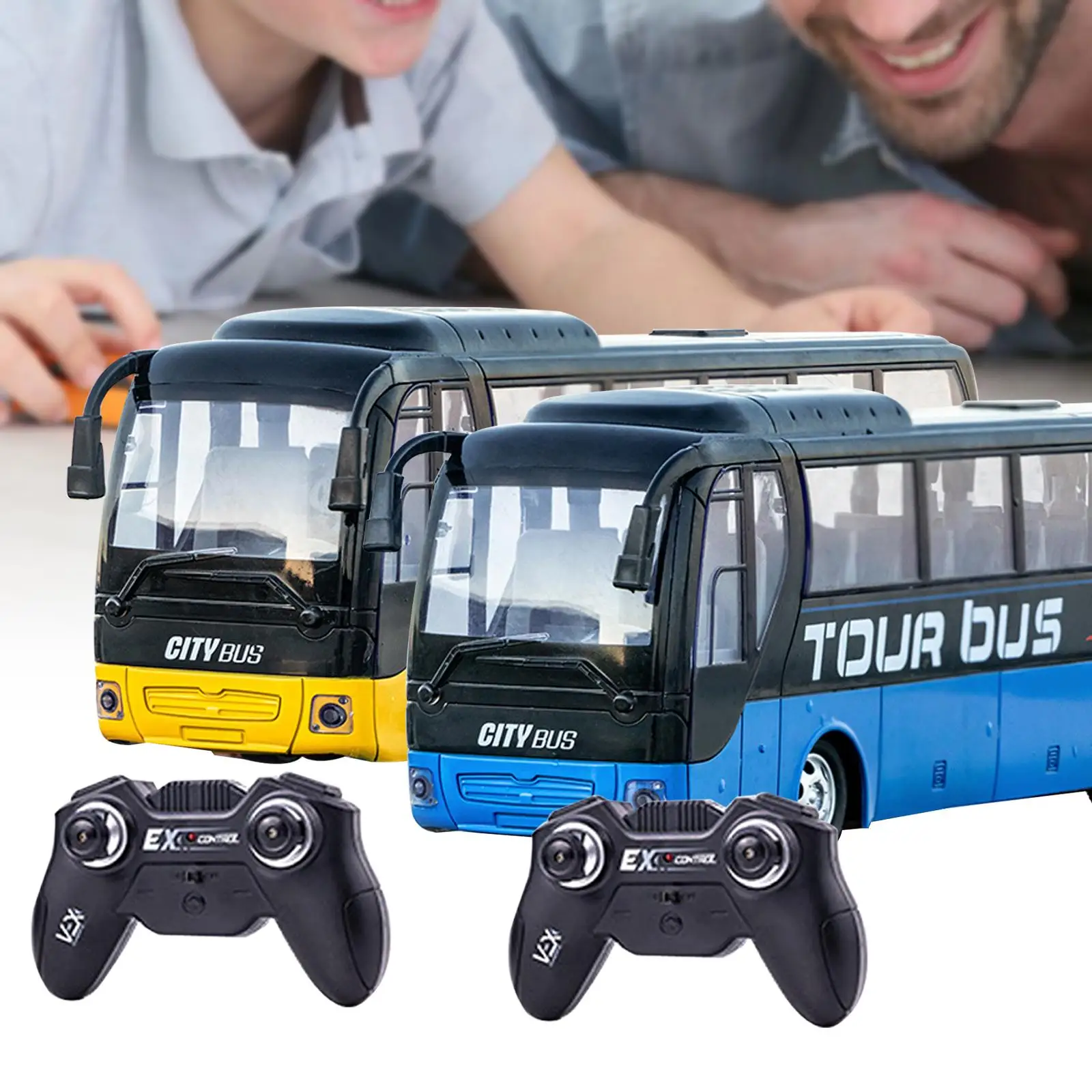 Zdalnie Sterowany Autobus Miejski, Akumulatorowy, Wytrzymały, Realistyczny Autobus Szkolny Zabawka