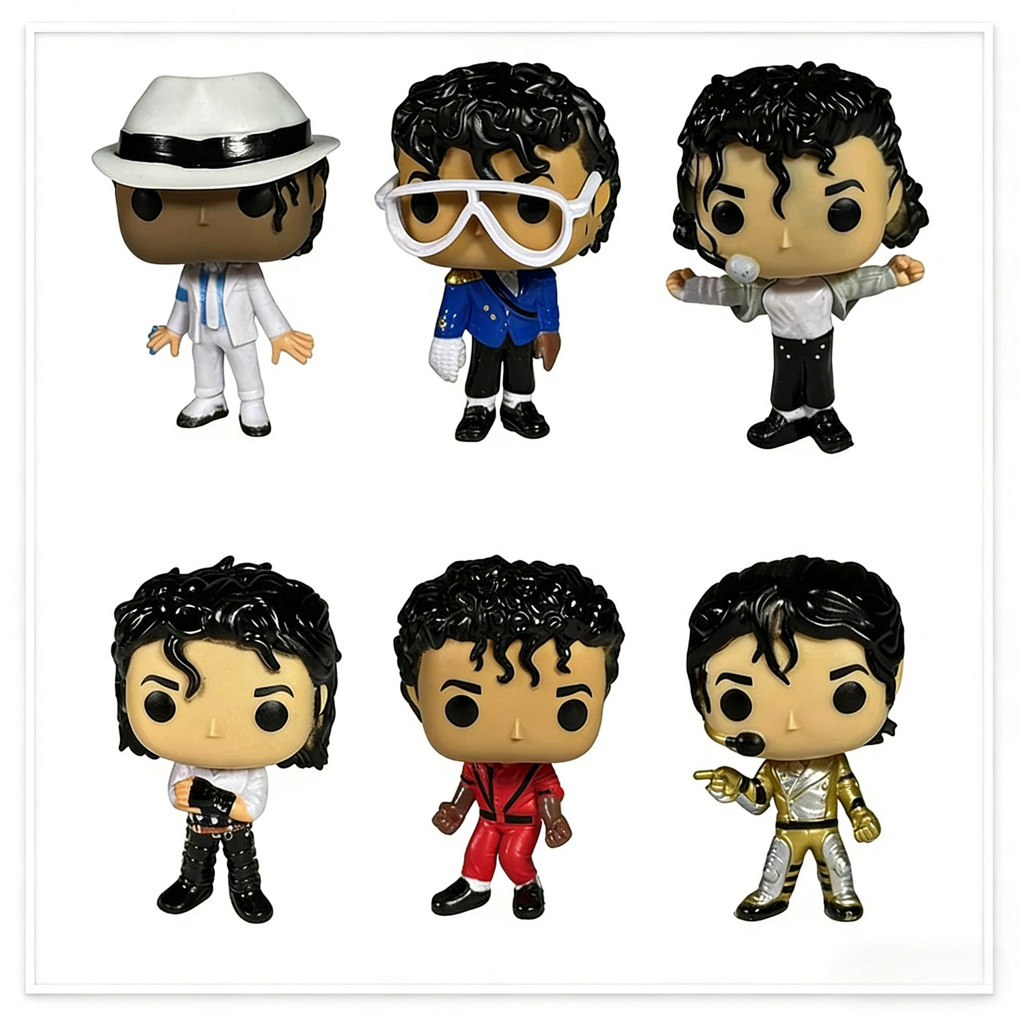 Nouveauté 2026 : 6 styles de figurines de danse classiques Michael Jackson, modèles en vinyle mignons, jouets de collection, cadeaux pour hommes et femmes