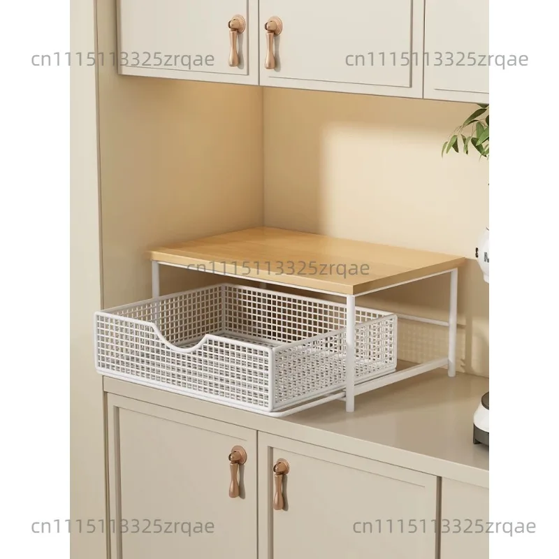 Coffee machine rack desktop coffee corner drawer storage rack bar counter side cabinet capsule coffee tea bag rack