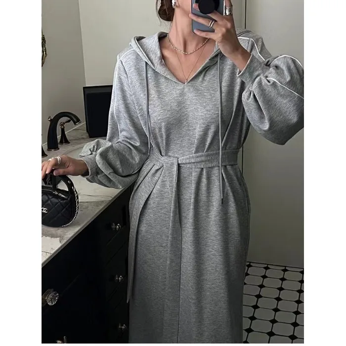 

Толстовка с капюшоном в стиле ретро Dr Korean Sle Regular Fit Medium Softn Online Эксклюзивная осенне-зимняя уличная универсальная толстовка