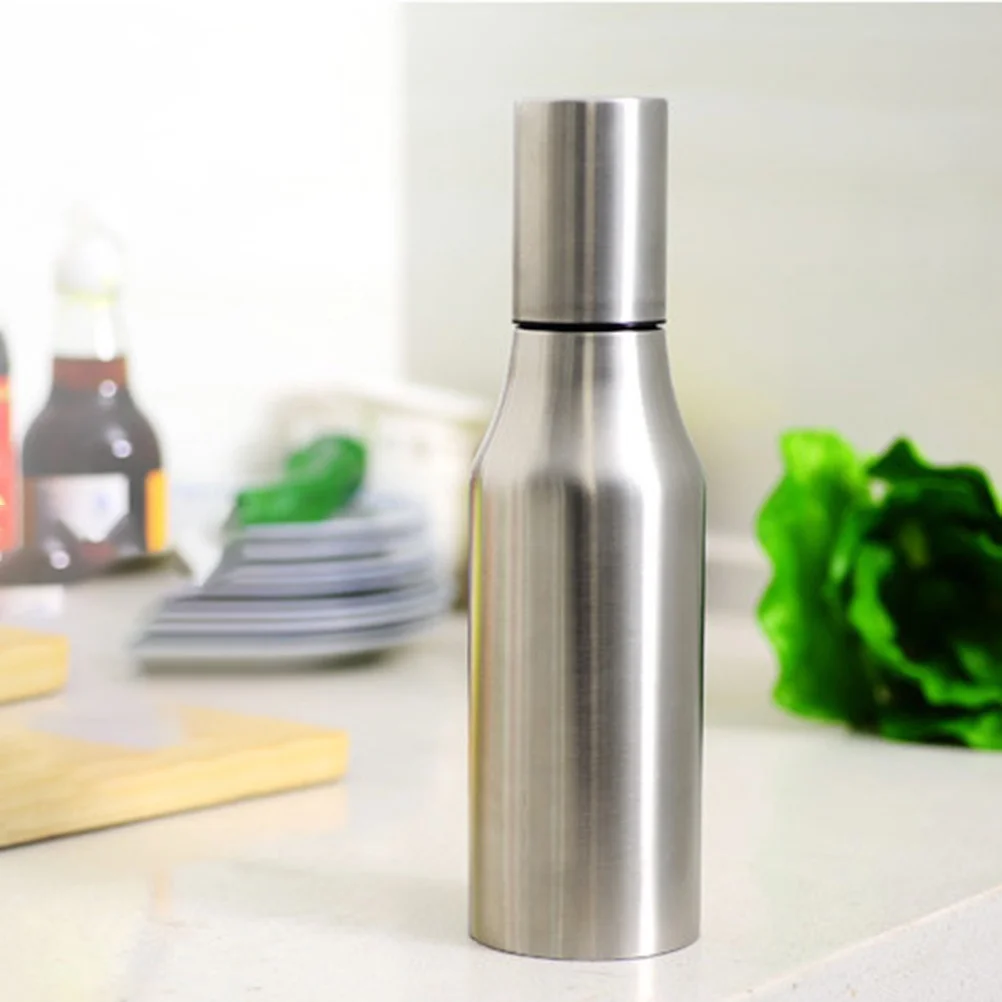 

Диспенсер для масла из нержавеющей стали 304, герметичная крышка, съемный, легко чистится, для кухни, уксус, соевый соус, контейнер для оливкового масла