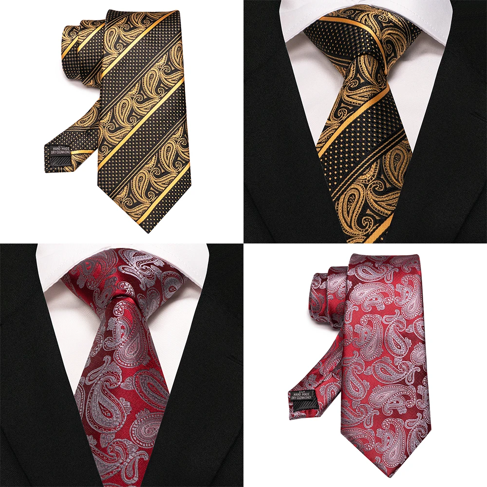 EASTEPIC Blau Rot Gelb Krawatten für Männer Bunte Krawatten mit Floral Designs Elegante Zubehör von Jacquard für Männliche Freunde – Detail 6