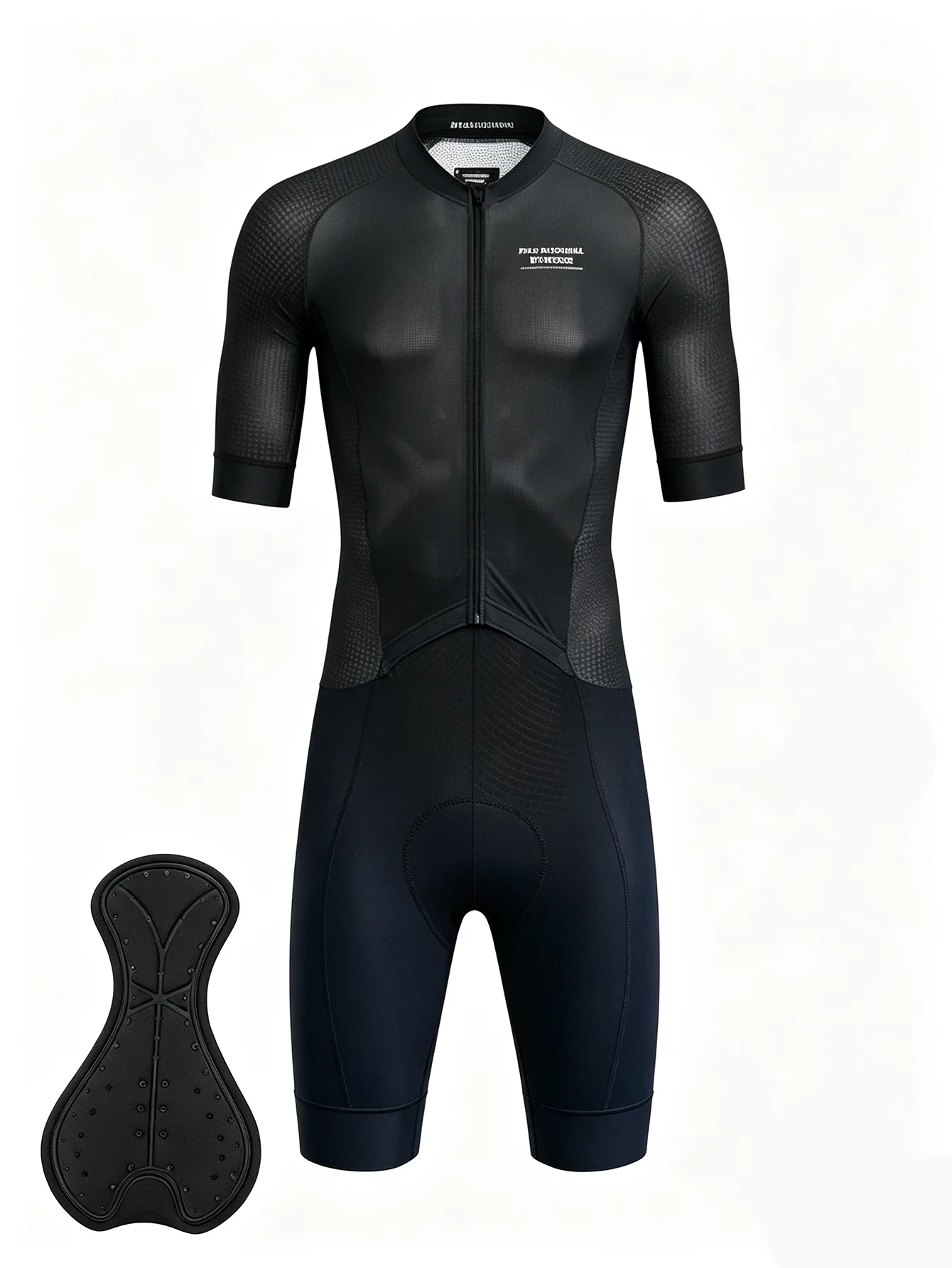 Race Level Men’s Bike Onesie Short Sleeve Shorts, Breathable Quick Dry Lightweight Cycling Bodysuit