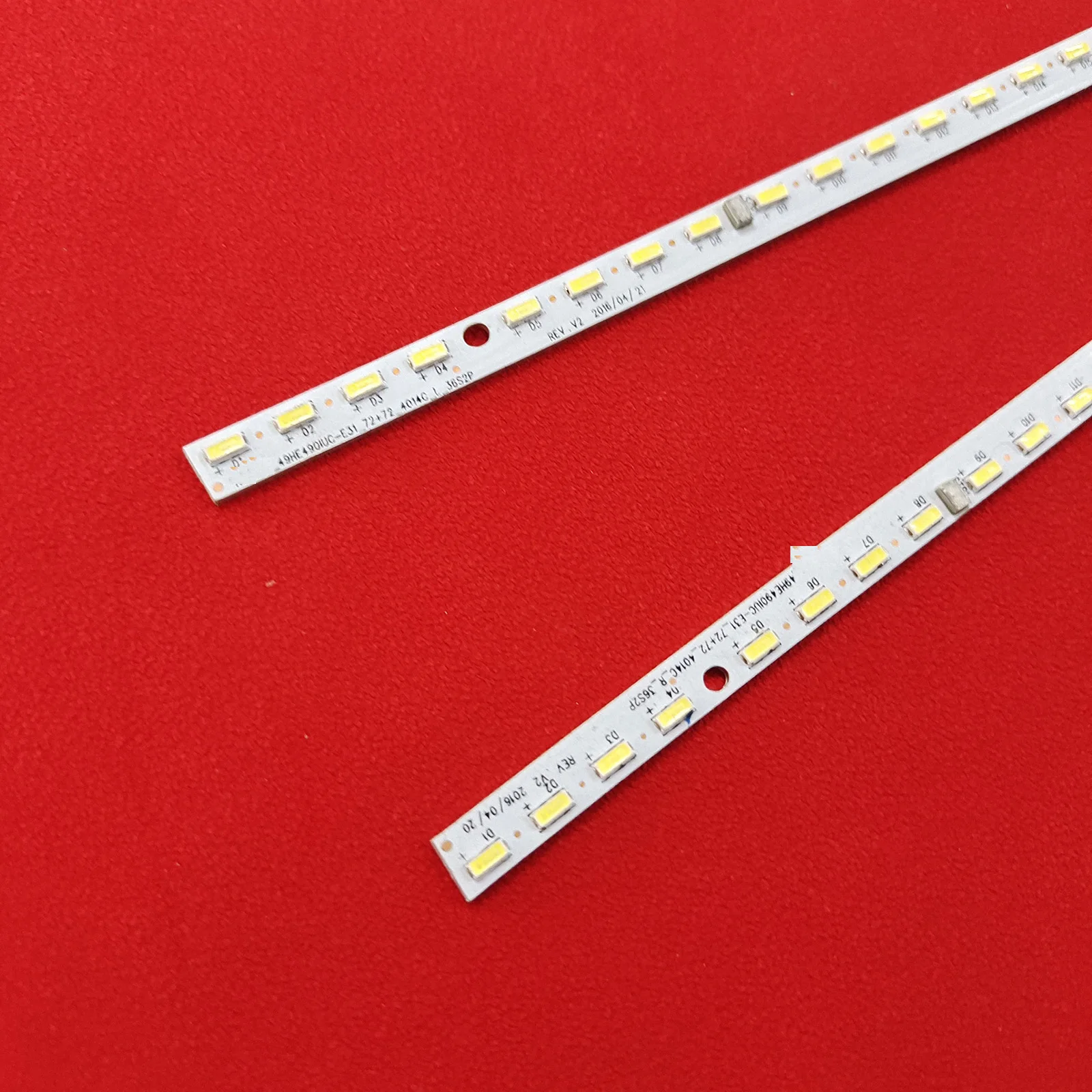 2Pcs/1Set LED Backlight Strip 72 Lamps for HZ49A66 LED49M5600UC LED49MC780UC HE490C5U33 HE490IUC-E31 LT-1163084-A2017121