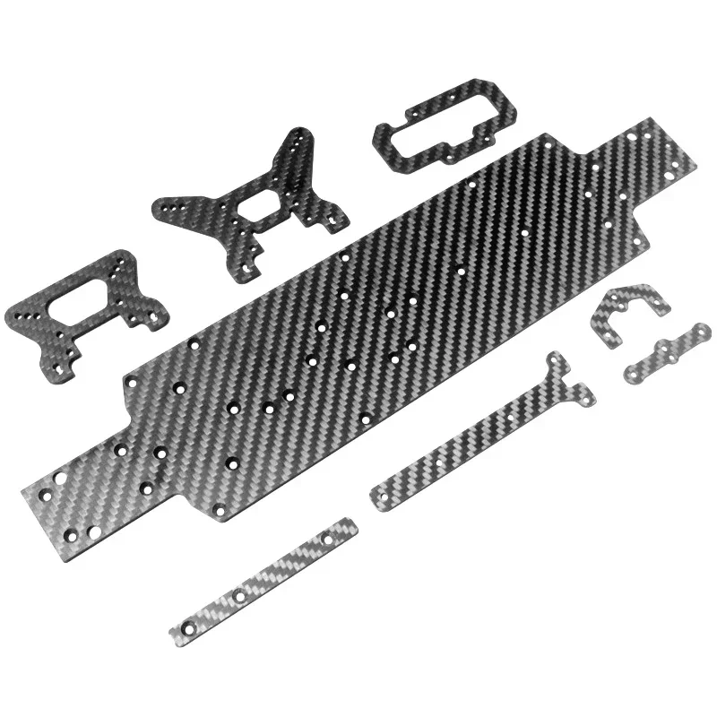

%a for Wltoys 104001 1/10 RC Car Carbon Fiber Chassis Car Bottom Shock Tower Board Set Upgrade Parts Accessories