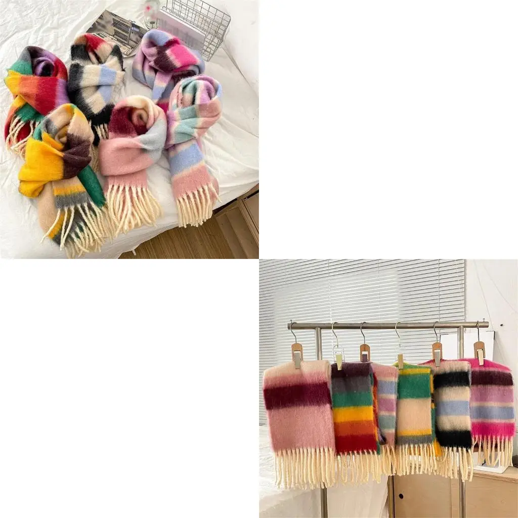 

Удобный детский шарф, шейный платок с бахромой, аксессуар для холодной погоды для детей