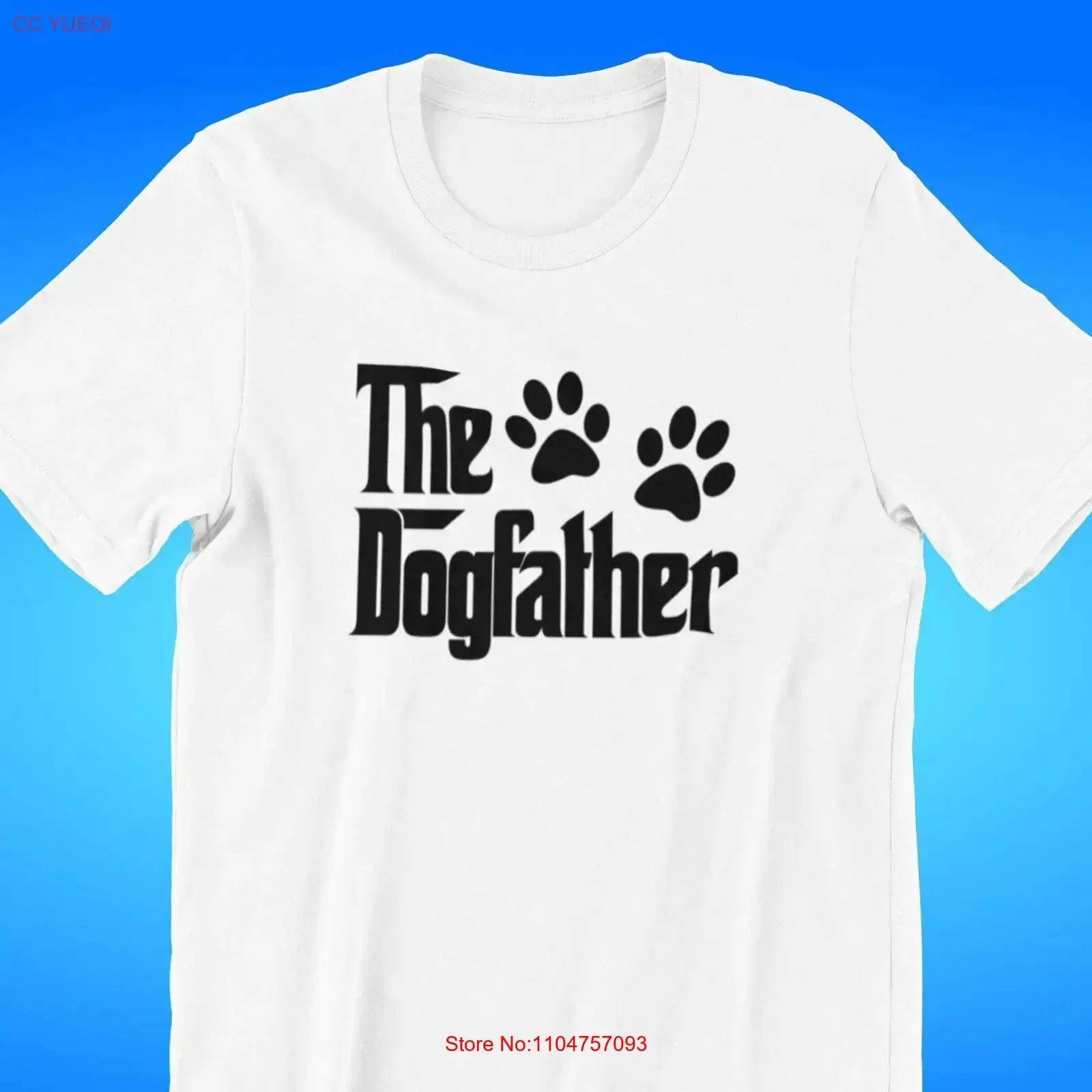 The Dog Father Fathers Day T shirt God Do For Dad Funny vintage Washed designer clothes Breathable homme Unisex