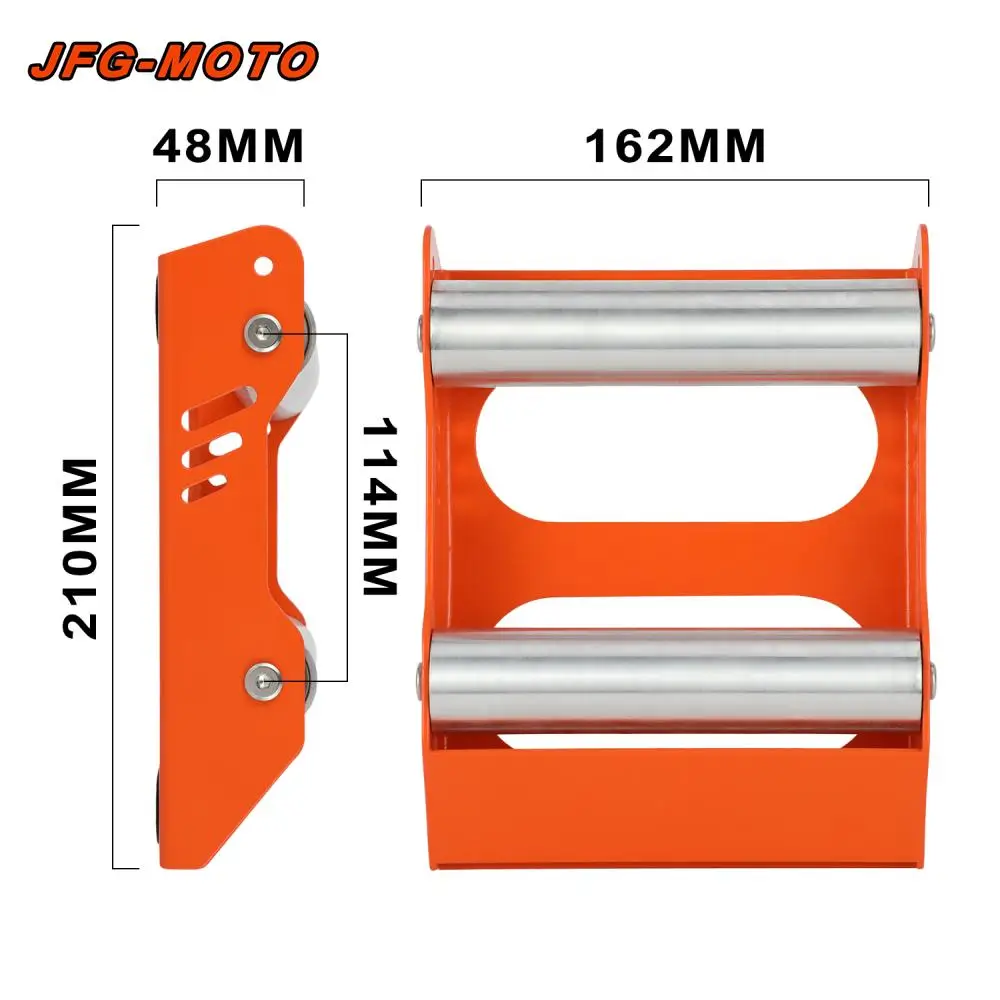 New Motorcycle Universal Chain Clean Durable Roller Ramp Lift Tire Cleaning Stand Tire Wash Bracket Portable Upgraded Version
