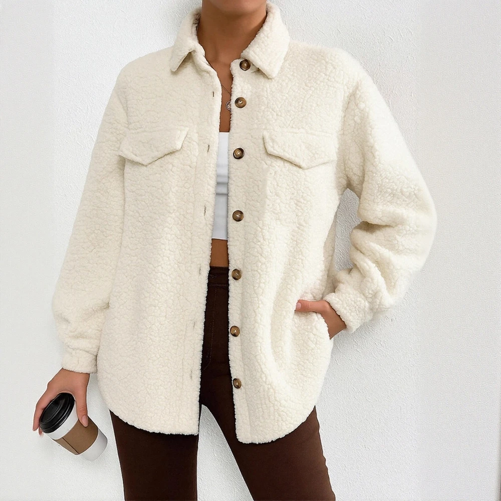 

Yise, осенне-зимнее новое стильное женское бархатное пальто с длинным рукавом и воротником-стойкой, однотонная куртка, модная верхняя одежда большого размера