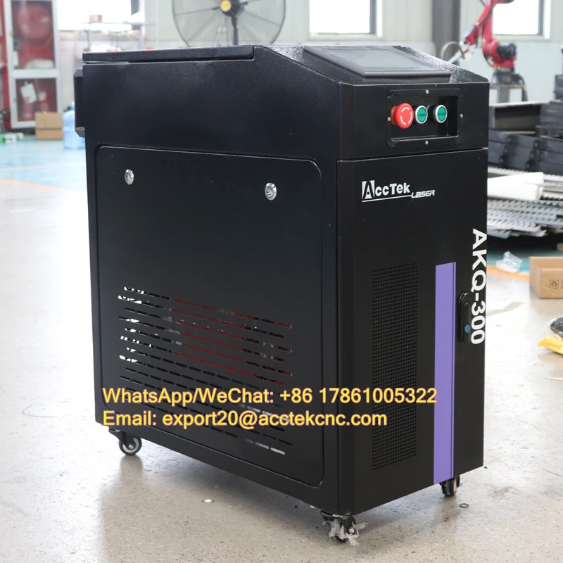 Mopa Pulse Laser Cleaner Machine 200w 300w 500w Small Fiber Laser Handheld Cleaning Machine for Wood Stone Aluminum